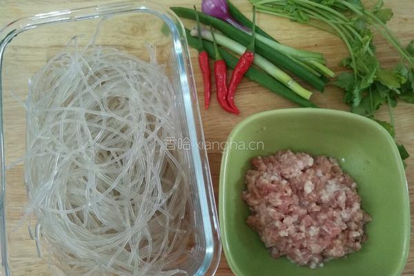 肉末薯粉的做法图解2