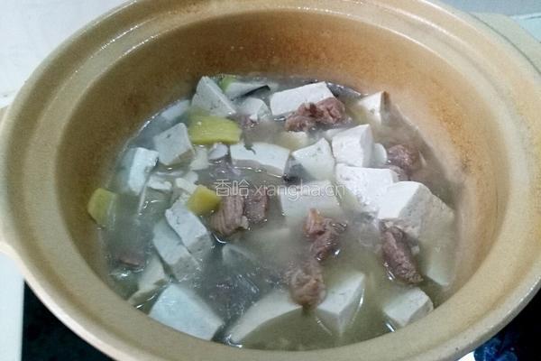 羊肉炖豆腐的做法图解13