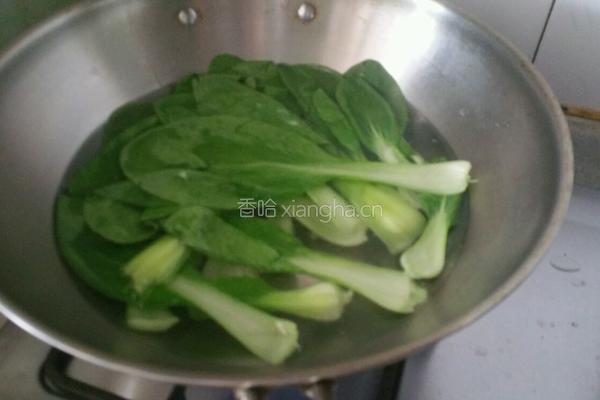 鲜菇油菜炒魔芋结的做法图解2