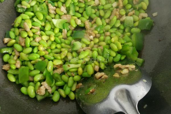 青椒毛豆的做法图解13