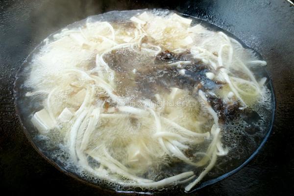 真姬豆腐紫菜汤的做法图解8