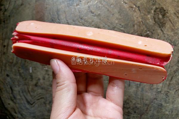 太阳花火腿煎蛋的做法图解3