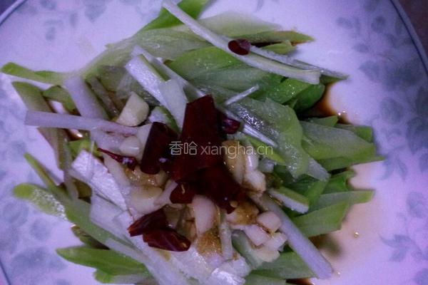 凉调佛手瓜的做法图解3