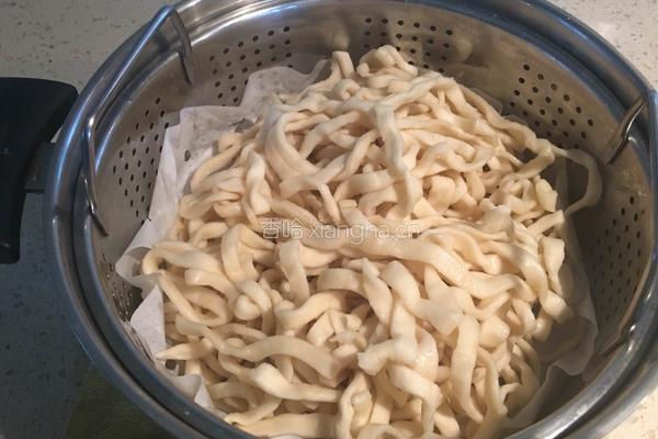 豆角蒸面条的做法图解4