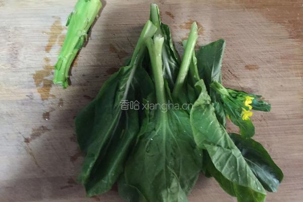炒小油菜的做法图解2