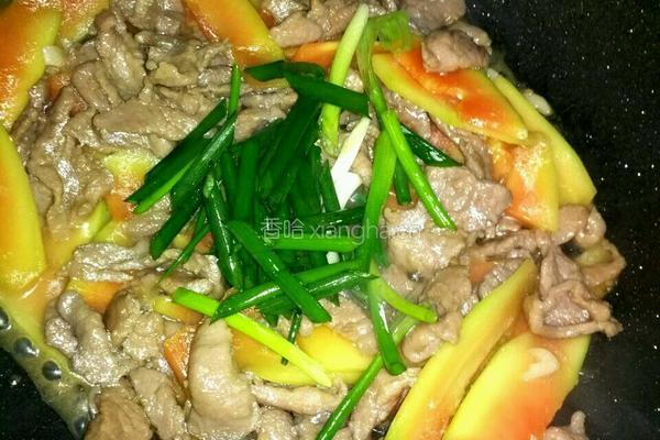 木瓜炒肉片的做法图解9