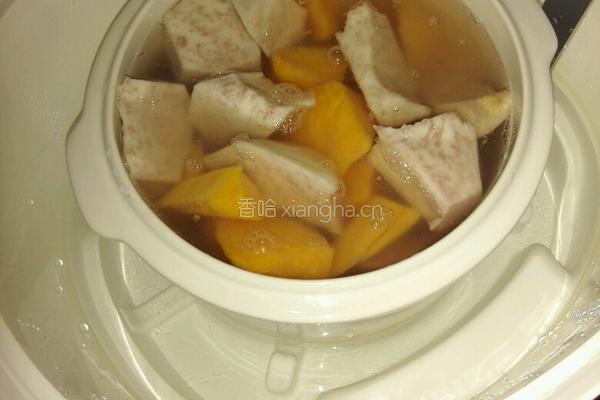 番薯芋头糖水的做法图解1