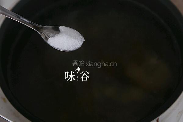 绿豆紫菜排骨汤的做法图解5