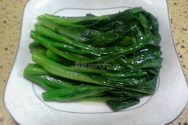白灼菜心的做法图解4
