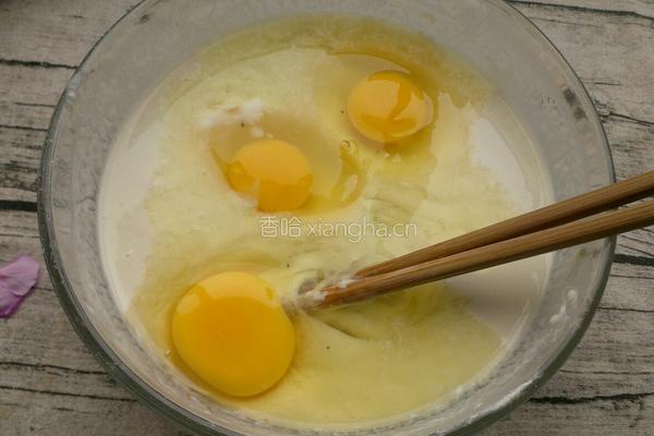 鸡蛋面糊饼的做法图解2