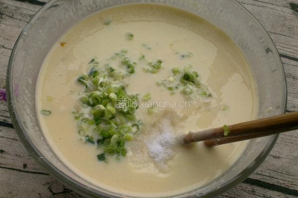 鸡蛋面糊饼的做法图解3