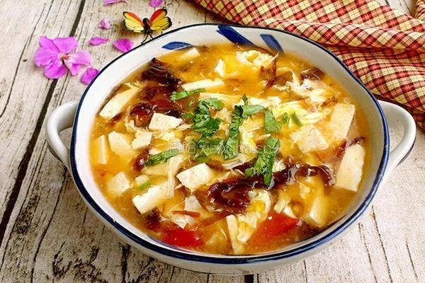 酸辣豆腐汤的做法图解7