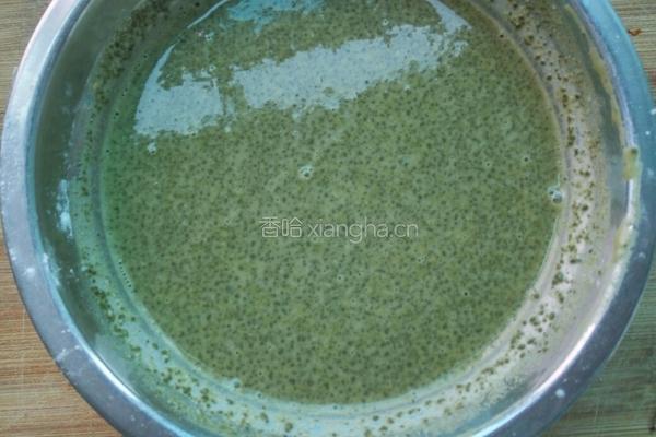 抹茶糯米糍的做法图解2