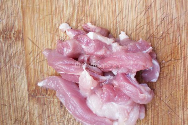 肉丝蘑菇的做法图解3