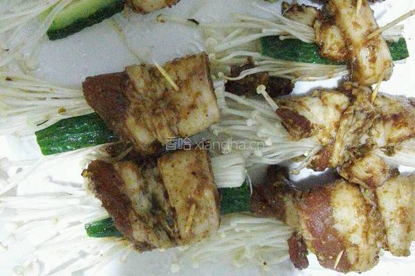 金针菇五花肉卷的做法图解4