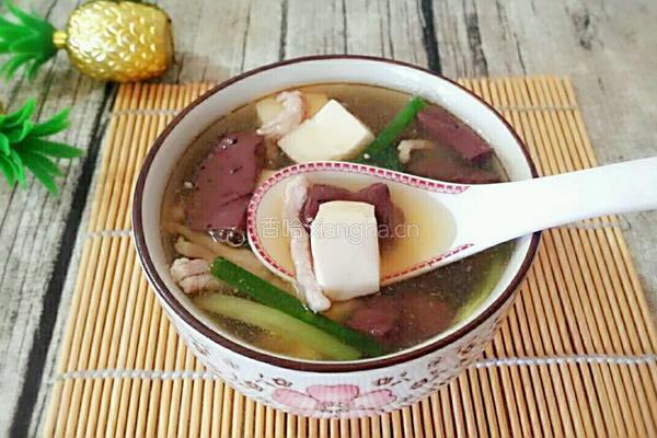 猪血豆腐汤的做法图解10