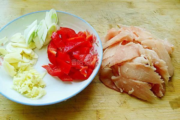 肉炒莴笋的做法图解3