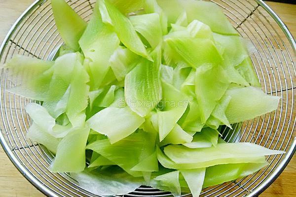 肉炒莴笋的做法图解5