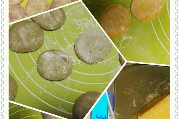 冰皮月饼(紫薯南瓜抹茶)的做法图解7
