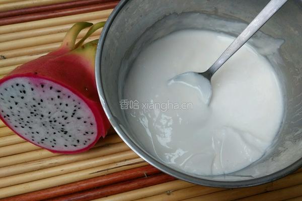 酸奶火龙果的做法图解1