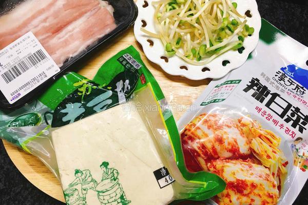 韩国泡菜豆腐汤的做法图解1
