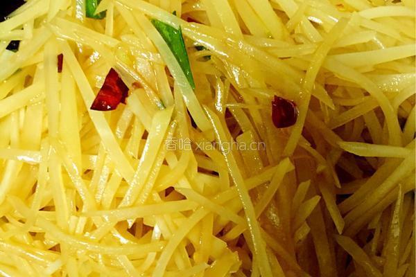 土豆丝炒粉条的做法图解5
