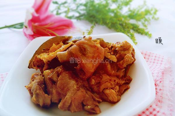 南瓜炖鸡的做法图解11