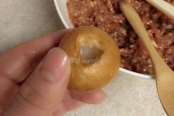 【油面筋塞肉】上海风味的做法图解6
