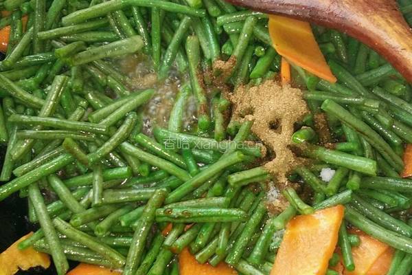 素炒果子豇豆的做法图解2