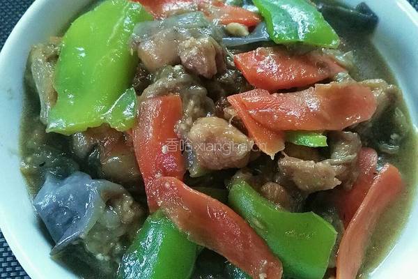 鸡腿肉烧茄子的做法图解12