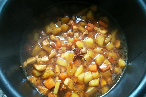 土豆鸡肉焖饭的做法图解8