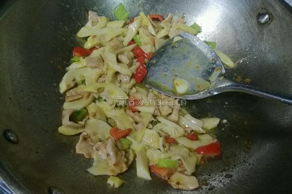竹笋炒肉丝的做法图解8