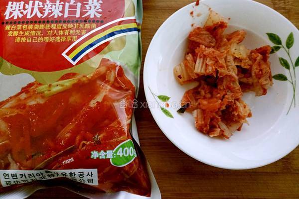 辣白菜五花肉炒饭的做法图解1