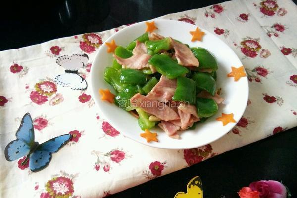 培根炒青椒的做法图解8