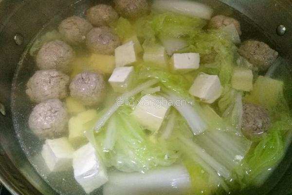 豆腐肉丸汤的做法图解7