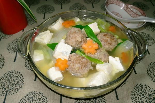 豆腐肉丸汤的做法图解9