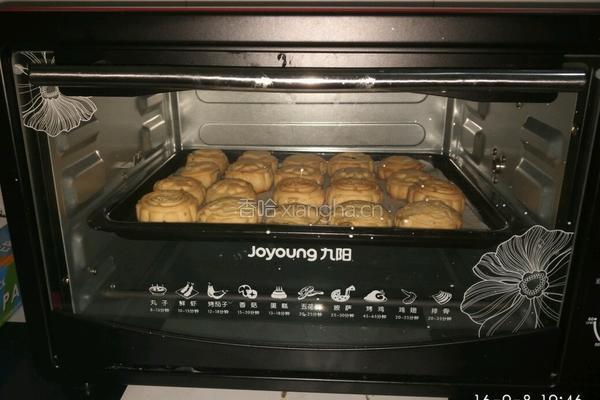自制月饼 红豆沙馅 绿豆沙馅 凤梨馅 五仁馅的做法图解9