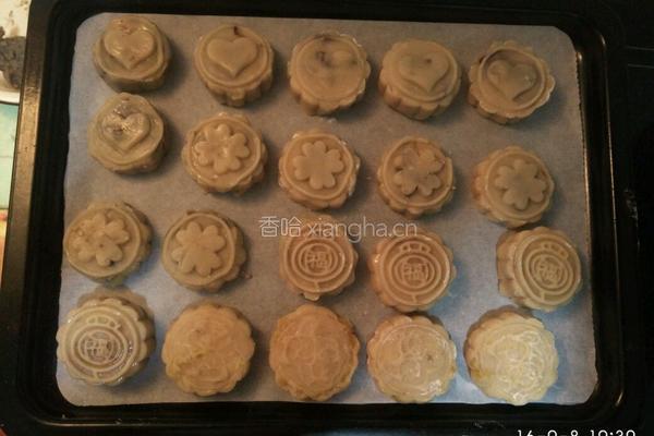 自制月饼 红豆沙馅 绿豆沙馅 凤梨馅 五仁馅的做法图解8
