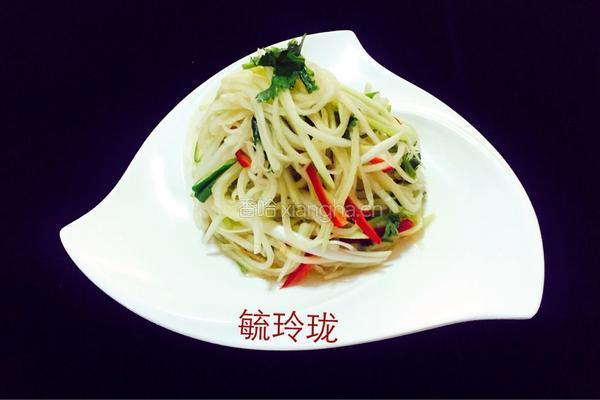 凉拌青萝卜丝的做法图解4