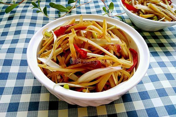 凉拌芥菜丝的做法图解6