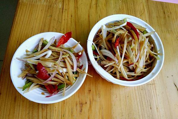 凉拌芥菜丝的做法图解5