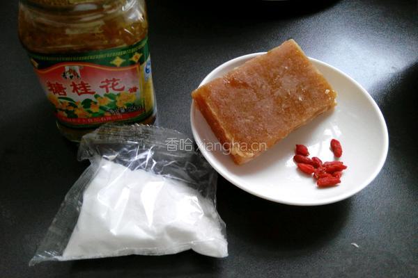 红糖桂花冰粉的做法图解1