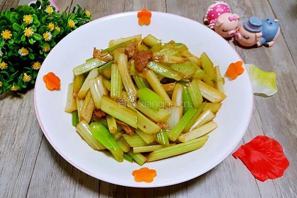 芹菜炒肉的做法图解8