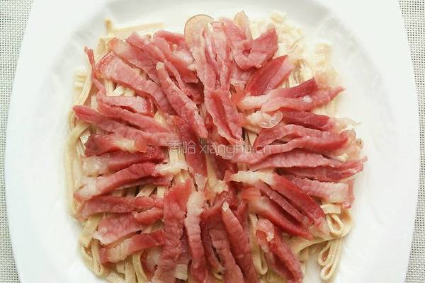 千张蒸咸肉的做法图解5