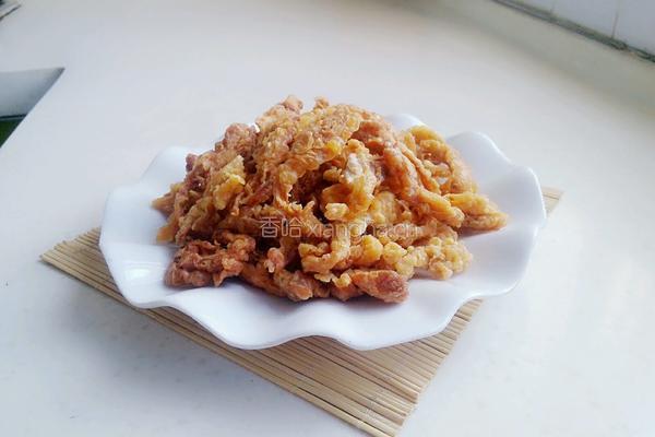 油炸平菇的做法图解9