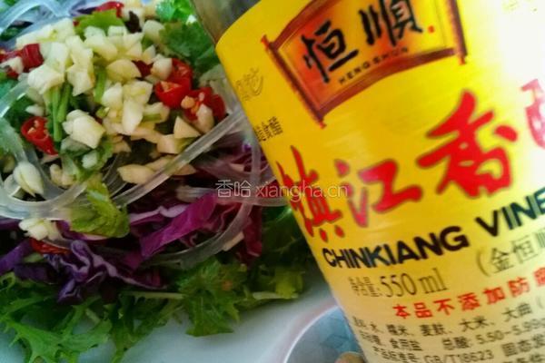 蒜茸苦菊拌晶粉的做法图解12