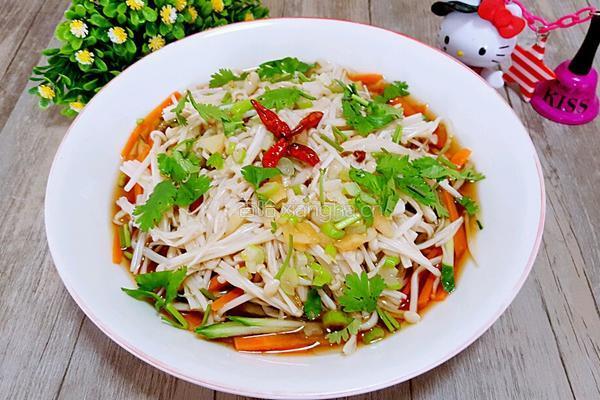 捞拌金针菇的做法图解11