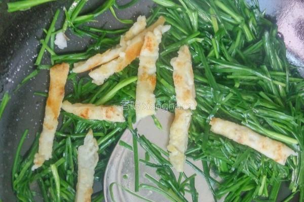 韭菜炒烧饼的做法图解8