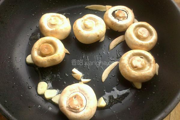 香煎蘑菇的做法图解3