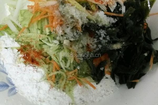 五菜煎饼的做法图解3